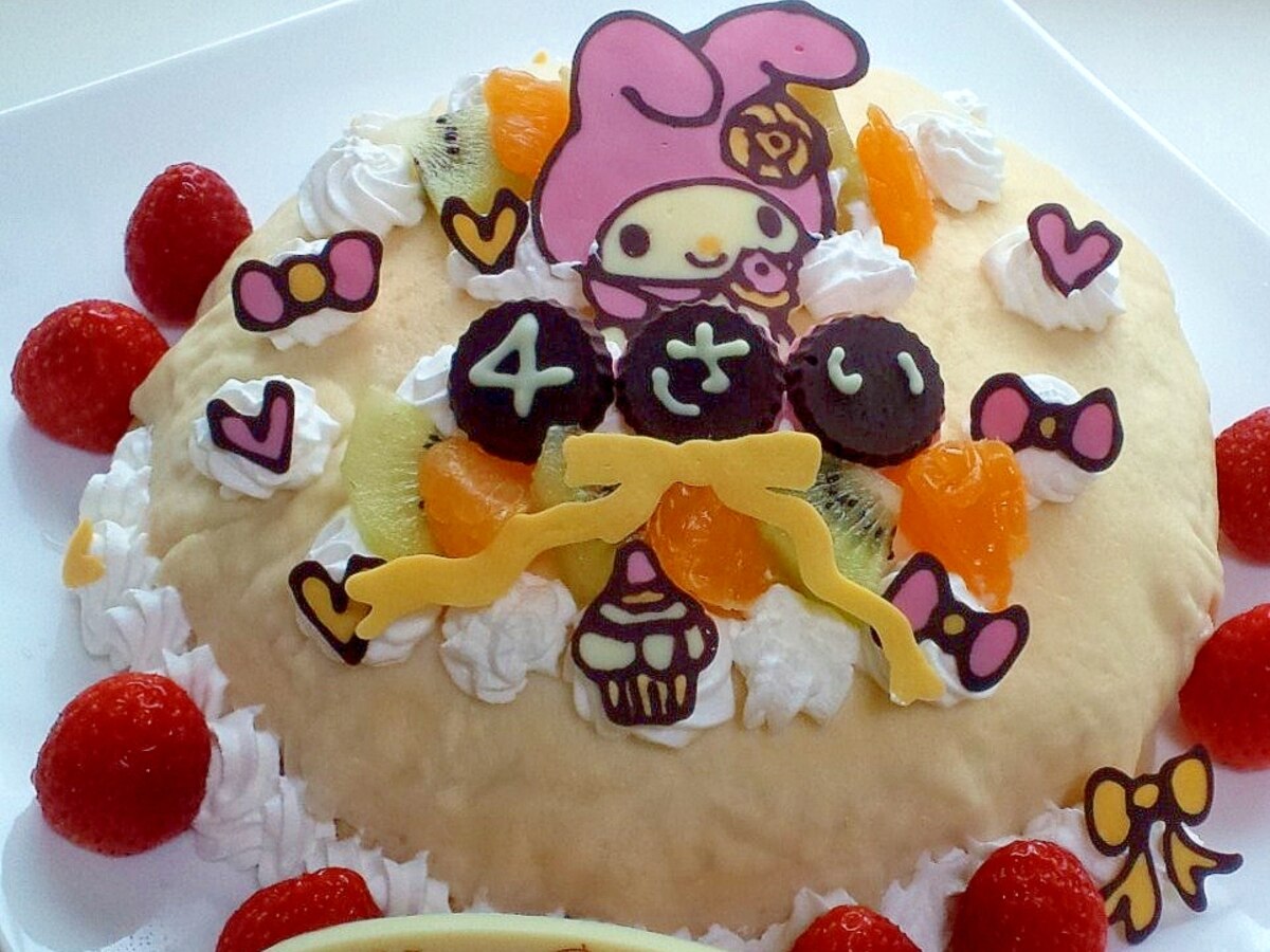 マイメロ キティー プリキュアの誕生日チョコレート レシピ 作り方 By Ramjetcity 楽天レシピ